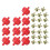 Red Inline Fuel Filter for Lawn Mower with 20 pcs 1/4 in 1