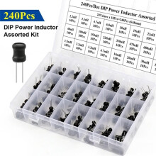 Electrolytic Capacitor Electrolytic Capacitors Kit 24Value Range 2.2uH-100mH Capacitors Assortment 240pcs Kit