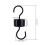 Hummingbird feeder hanger metal S-type 2-pack 2