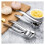 Stainless Steel Garlic Press 4-in-1 7