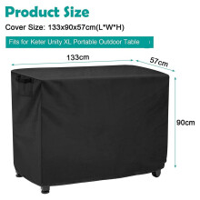 Waterproof outdoor dining cart cover for pizza oven and