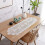 QUTETN white cotton lace table runner rectangular 1