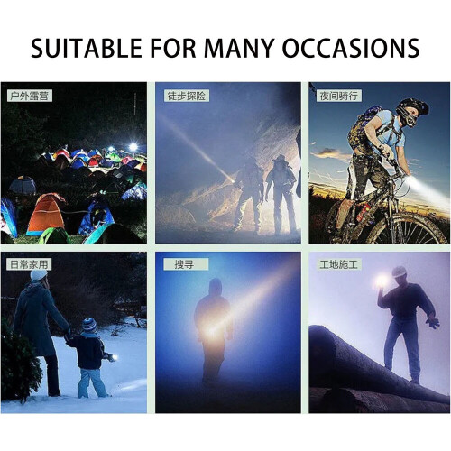 Rechargeable High-Lumen LED Flashlight 2-Pack 1