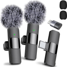 SUGARMOM Wireless Microphone Noise-Canceling USB-C 1 Pack