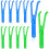 Y-Shaped Dental Floss Holder Reusable 10 pcs 1