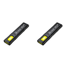 2X LED Keychain Flashlight Rechargeable 550LM Portable Torch Pocket Lantern Flood Work Light Magnet for Emergency