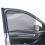 Car Fabric Sun Shade UV Protector Black 4pcs 8