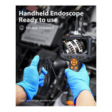 Portable endoscope camera with light 4.3-inch IPS screen