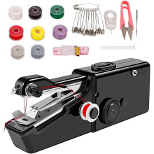 Handheld Sewing Machine Black Portable Electric Mini
