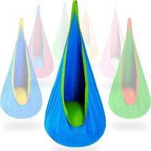 Kids Hammock Swing Chair Blue Easy Install