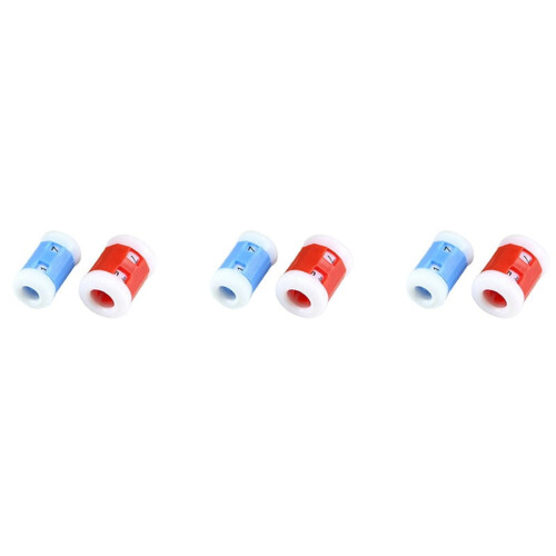 Red and Blue Plastic Knitting Row Counters 12-Pack