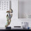 Abstract Statue Silence is Gold Resin Figurine Silver 3