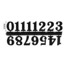 Roman numeral clock numbers for wall clock replacement