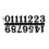 Roman numeral clock numbers for wall clock replacement 1