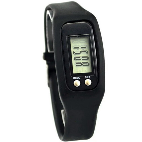 Ηλεκτρονικό Pedometer θερμίδων σιλικόνης ρολογιών Pedometer αθλητικών βηματομέτρων LCD 1