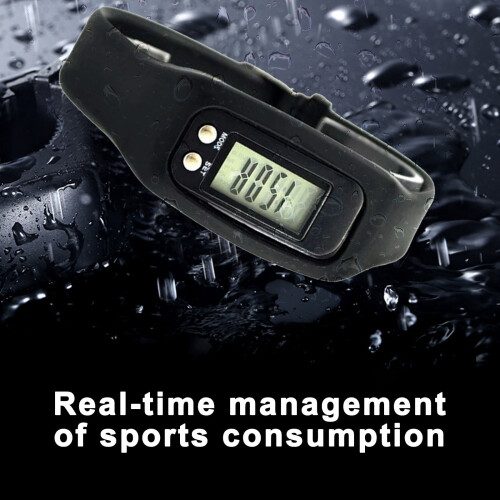 LCD Pedometer Watch for Kids Silicone Band 1 Pack 2