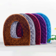 Toilet Seat Mat Warm Plush Winter Soft-Close Cover