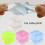 SUGARMOM TPR ice cube squeeze toys transparent square 2 pcs 1
