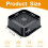 Bed Risers 2 inch Heavy Duty Adjustable Set of 8 3