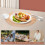 Round Burlap Cutlery Mat with Tassel 4 Pcs 4