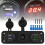 Relax love Car Cigarette Lighter, 12V2Way Socket Splitter USB Charging Port Power Adapter 1