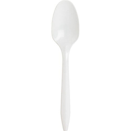White Plastic Spoons Medium Weight 2000 Count