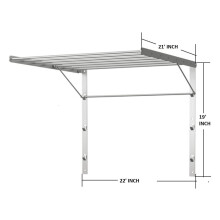 Wall Mounted Clothes Drying Rack Stainless Steel Adjustable