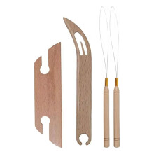 Wooden Beveled Inkle Loom Weaving Kit