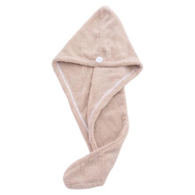 Microfiber Hair Towel Quick-Dry Soft Coral Fleece Elastic