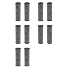 10x Carbon Water Filter 10-Inch Standard Whole House Carbon Wrap Sediment Odor Filter Cartridge 5 Micrometres