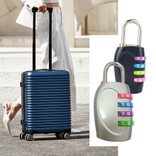 Zinc Alloy Combination Padlock Black 4-Digit