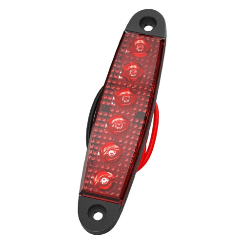 LIKEM Sivumerkkivalo 6LED Punainen 12V/24V 1