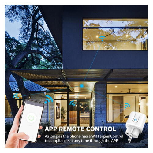 Adaptateur de prise connectée Tuya Smart WiFi 16A 2