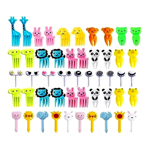 Fruit Fork Set Plastic Kitchen Tool 6-Piece