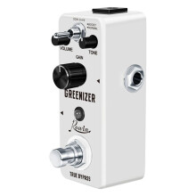 Rowin LEF-323 GREENIZER Overdrive Guitar Pedal True Bypass Full Metal Case Compact Design for Professional Guitarists