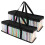 CD storage bags transparent PVC with handles 2 pack 1