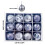 Worallymy Mini Hanging Baubles Silver Plastic Christmas 4