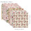 Cartolina floral aquarelada dupla face 12x12 polegadas 24 4