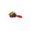 Interruptor basculante SPST iluminado en rojo de 12 V CC 8