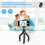 Phone Tripod Black Portable Flexible with Remote and Clip 2