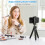 Phone Tripod Black Portable Flexible with Remote and Clip 6