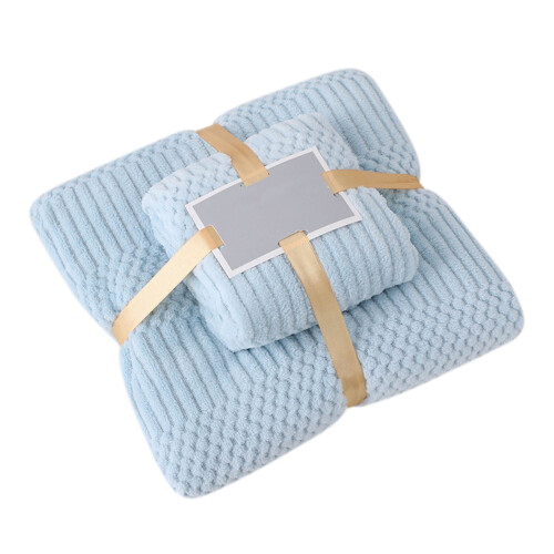Ensemble de serviettes de bain en velours corail, douces et absorbantes, 3 pièces