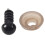 Black Plastic Eye Washers 6mm 200 pcs 4