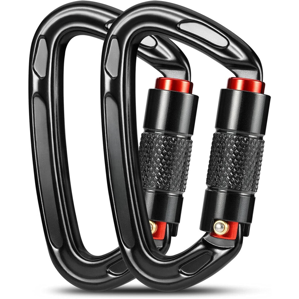 Uiaa Certified Auto Locking Carabiner D-Shaped 25 Kn 9107258808745