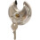Round Lock Padlock Stainless Steel Waterproof Silver 4