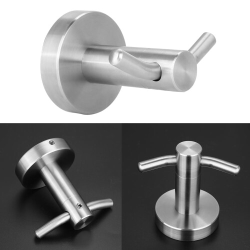 Walfront Wall-Mount Bathroom Towel Hook Stainless Steel 2