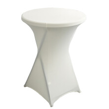 Polyester stretch table cover ivory 60110 cm 1 piece