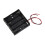 Portabatterie per 4 batterie AA con clip a molla 5