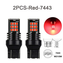 LED car tail bulb T20 7443 2 pcs