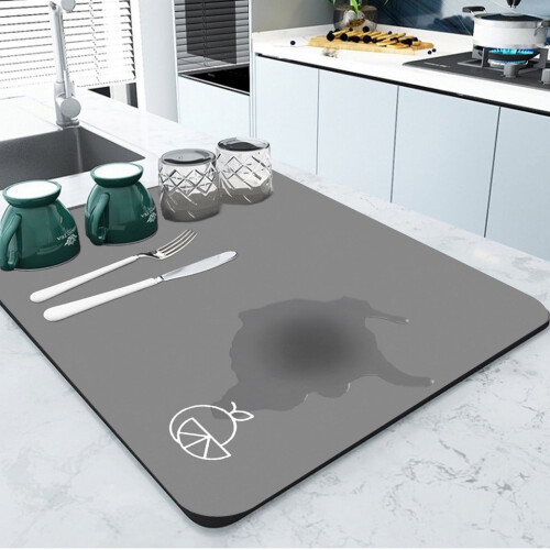 Dish Drying Mat Super Absorbent Kitchen Counter Mat 24x16
